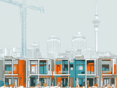 Auckland skyline illustration