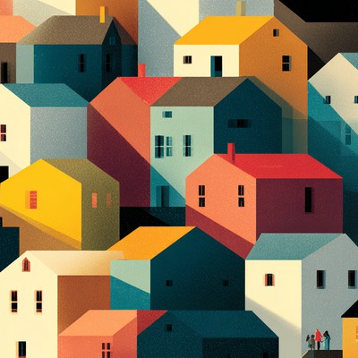 Shared equity housing illustration